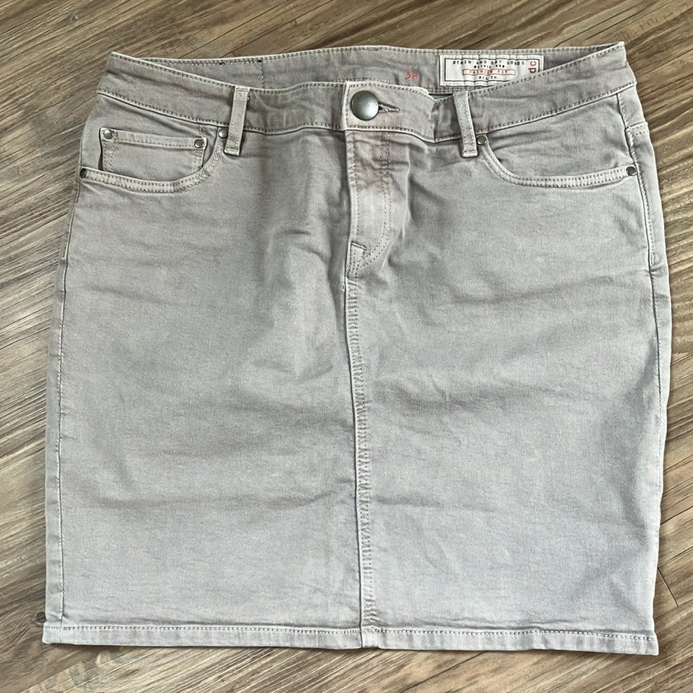 ESPRIT EDC grey jeans mini skirt